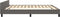 vidaXL - Bedframe - met - hoofdeinde - zonder - matras - 160x200 - cm - grijs