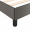 vidaXL - Bedframe - met - hoofdeinde - zonder - matras - 160x200 - cm - grijs