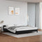 vidaXL - Bedframe - met - hoofdeinde - zonder - matras - 180x200 - cm - zwart