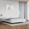 vidaXL - Bedframe - met - hoofdeinde - zonder - matras - 180x200 - cm - wit