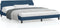 vidaXL - Bedframe - met - hoofdeinde - zonder - matras - 180x200 - cm - stof - blauw