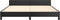 vidaXL - Bedframe - met - hoofdeinde - zonder - matras - 180x200 - cm - zwart