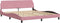 vidaXL - Bedframe - met - hoofdeinde - zonder - matras - 180x200 - cm - fluweel - roze