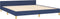 vidaXL - Bedframe - met - hoofdeinde - zonder - matras - 180x200 - cm - stof - blauw