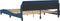 vidaXL - Bedframe - met - hoofdeinde - zonder - matras - 180x200 - cm - stof - blauw