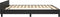 vidaXL - Bedframe - met - hoofdeinde - zonder - matras - 180x200 - cm - zwart