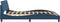 vidaXL - Bedframe - met - hoofdeinde - zonder - matras - 180x200 - cm - stof - blauw