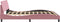 vidaXL - Bedframe - met - hoofdeinde - zonder - matras - 180x200 - cm - fluweel - roze