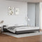 vidaXL - Bedframe - met - hoofdeinde - zonder - matras - 200x200 - cm - grijs