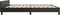 vidaXL - Bedframe - met - hoofdeinde - zonder - matras - 200x200 - cm - zwart