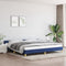 vidaXL - Bedframe - met - hoofdeinde - zonder - matras - 200x200 - cm - stof - blauw