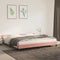 vidaXL - Bedframe - met - hoofdeinde - zonder - matras - 200x200 - cm - fluweel - roze