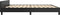 vidaXL - Bedframe - met - hoofdeinde - zonder - matras - 200x200 - cm - zwart