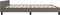 vidaXL - Bedframe - met - hoofdeinde - zonder - matras - 200x200 - cm - grijs