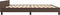 vidaXL - Bedframe - met - hoofdeinde - zonder - matras - 200x200 - cm - bruin