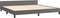 vidaXL - Bedframe - met - hoofdeinde - zonder - matras - 200x200 - cm - grijs