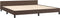 vidaXL - Bedframe - met - hoofdeinde - zonder - matras - 200x200 - cm - bruin