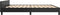 vidaXL - Bedframe - met - hoofdeinde - zonder - matras - 200x200 - cm - zwart