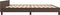 vidaXL - Bedframe - met - hoofdeinde - zonder - matras - 200x200 - cm - bruin