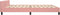 vidaXL - Bedframe - met - hoofdeinde - zonder - matras - 200x200 - cm - fluweel - roze