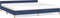 vidaXL - Bedframe - met - hoofdeinde - zonder - matras - 200x200 - cm - stof - blauw