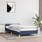 vidaXL - Bedframe - met - hoofdeinde - zonder - matras - 80x200 - cm - stof - blauw