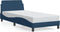 vidaXL - Bedframe - met - hoofdeinde - zonder - matras - 80x200 - cm - stof - blauw