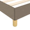 vidaXL - Bedframe - met - hoofdeinde - zonder - matras - 80x200 - cm - stof - taupe