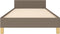 vidaXL - Bedframe - met - hoofdeinde - zonder - matras - 80x200 - cm - stof - taupe