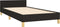 vidaXL - Bedframe - met - hoofdeinde - zonder - matras - 80x200 - cm - stof - zwart
