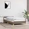 vidaXL - Bedframe - met - hoofdeinde - zonder - matras - 80x200 - cm - stof - taupe