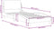 vidaXL - Bedframe - met - hoofdeinde - zonder - matras - 80x200 - cm - stof - blauw