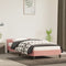 vidaXL - Bedframe - met - hoofdeinde - zonder - matras - 80x200 - cm - fluweel - roze