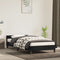 vidaXL - Bedframe - met - hoofdeinde - zonder - matras - 80x200 - cm - fluweel - zwart