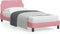 vidaXL - Bedframe - met - hoofdeinde - zonder - matras - 80x200 - cm - fluweel - roze