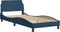 vidaXL - Bedframe - met - hoofdeinde - zonder - matras - 80x200 - cm - stof - blauw