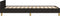 vidaXL - Bedframe - met - hoofdeinde - zonder - matras - 80x200 - cm - stof - zwart