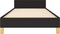 vidaXL - Bedframe - met - hoofdeinde - zonder - matras - 80x200 - cm - stof - zwart