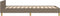 vidaXL - Bedframe - met - hoofdeinde - zonder - matras - 80x200 - cm - stof - taupe