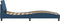 vidaXL - Bedframe - met - hoofdeinde - zonder - matras - 80x200 - cm - stof - blauw