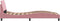 vidaXL - Bedframe - met - hoofdeinde - zonder - matras - 80x200 - cm - fluweel - roze