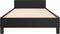 vidaXL - Bedframe - met - hoofdeinde - zonder - matras - 80x200 - cm - zwart