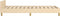 vidaXL - Bedframe - met - hoofdeinde - zonder - matras - 80x200 - cm - stof - crème