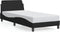 vidaXL - Bedframe - met - hoofdeinde - zonder - matras - 90x190 - cm - stof - zwart