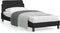 vidaXL - Bedframe - met - hoofdeinde - zonder - matras - 90x190 - cm - stof - zwart