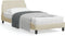 vidaXL - Bedframe - met - hoofdeinde - zonder - matras - 90x190 - cm - stof - crème