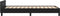 vidaXL - Bedframe - met - hoofdeinde - zonder - matras - 90x190 - cm - zwart