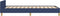 vidaXL - Bedframe - met - hoofdeinde - zonder - matras - 90x190 - cm - stof - blauw