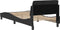 vidaXL - Bedframe - met - hoofdeinde - zonder - matras - 90x190 - cm - fluweel - zwart