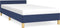 vidaXL - Bedframe - met - hoofdeinde - zonder - matras - 90x200 - cm - stof - blauw
